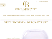 Tablet Screenshot of carolinebienert.com